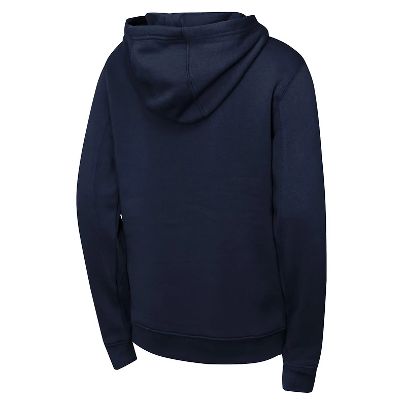 Youth Cleveland Guardians Wordmark Fleece Full-Zip Hoodie