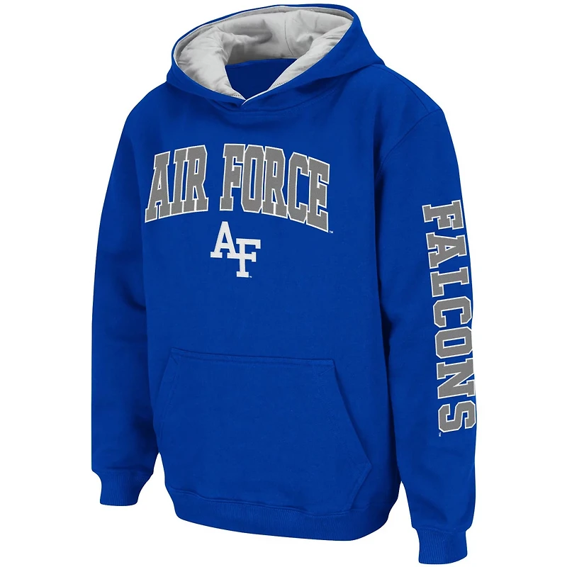 Youth Colosseum Air Force Falcons 2-Hit Team Pullover Hoodie