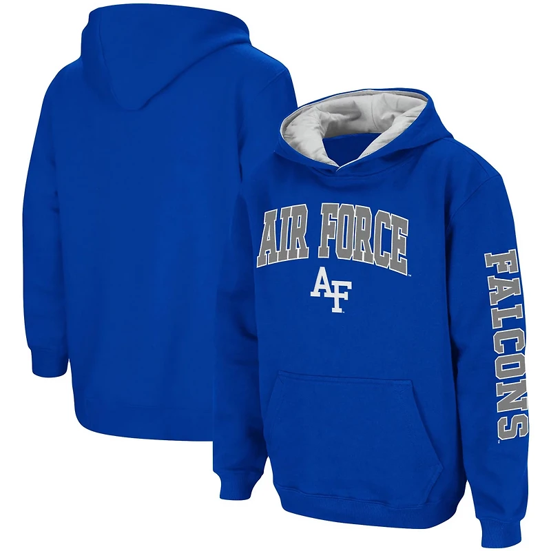 Youth Colosseum Air Force Falcons 2-Hit Team Pullover Hoodie