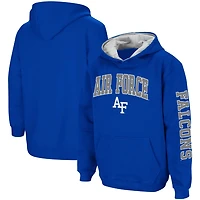 Youth Colosseum Air Force Falcons 2-Hit Team Pullover Hoodie