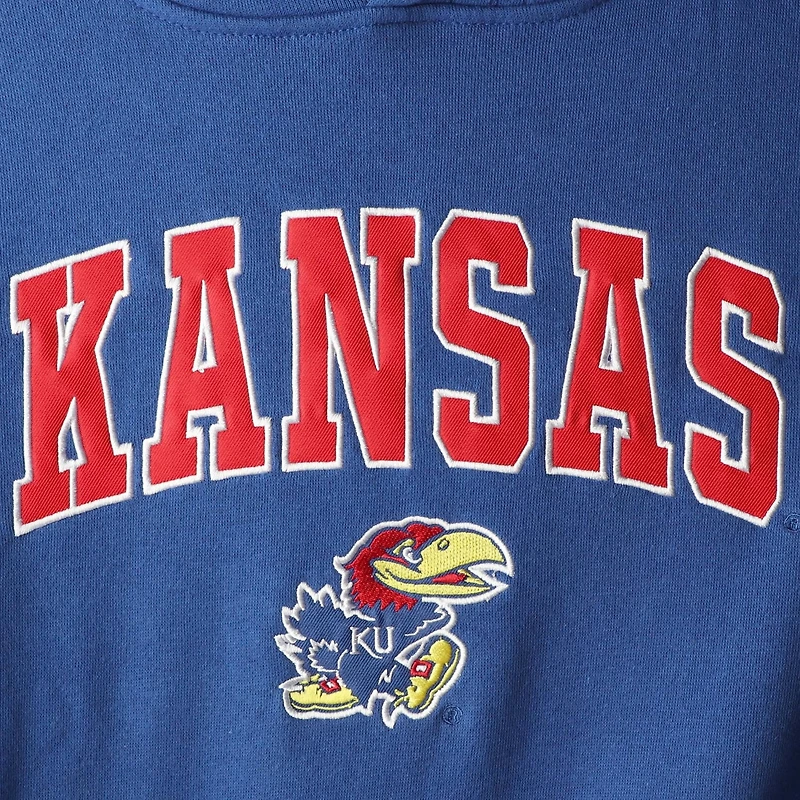 Youth Colosseum Kansas Jayhawks 2-Hit Team Pullover Hoodie