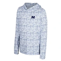 Youth Colosseum Michigan Wolverines All-Over Print Long Sleeve Hoodie T-Shirt
