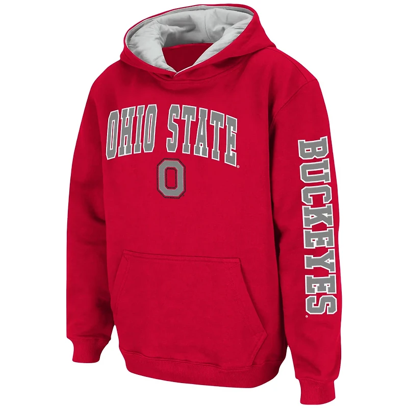 Youth Colosseum Ohio State Buckeyes 2-Hit Pullover Hoodie