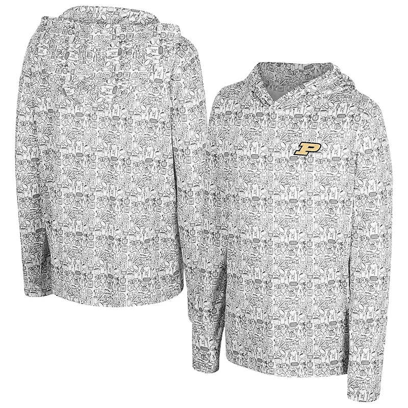 Youth Colosseum Purdue Boilermakers All-Over Print Hoodie
