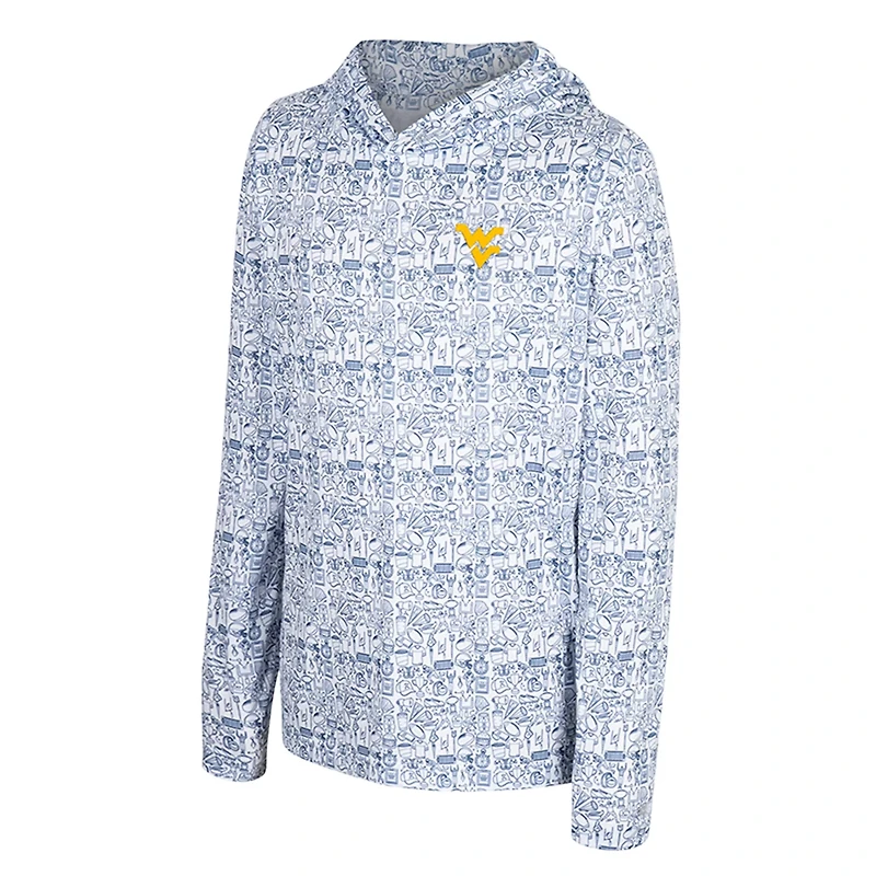 Youth Colosseum West Virginia Mountaineers All-Over Print Hoodie