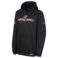 Youth Fanatics Carolina Hurricanes Authentic Pro Rink Raglan Hoodie
