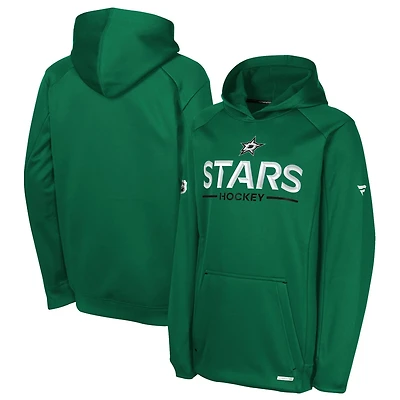 Youth Fanatics Kelly Dallas Stars Authentic Pro Rink Raglan Hoodie