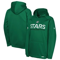 Youth Fanatics Kelly Dallas Stars Authentic Pro Rink Raglan Hoodie