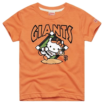 Youth Homage San Francisco Giants Hello Kitty x MLB Tri-Blend T-Shirt