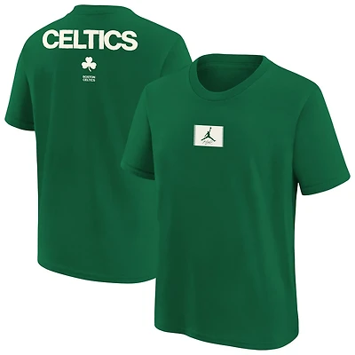 Youth Jordan Brand Kelly Boston Celtics Courtside Statement 85 T-Shirt