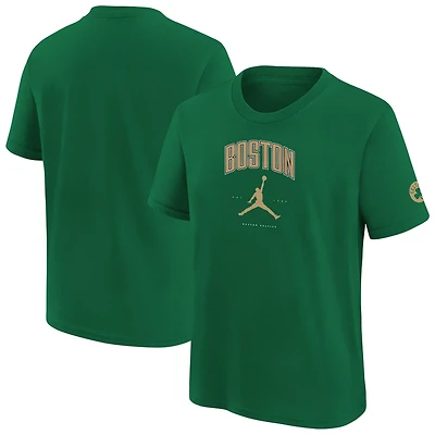 Youth Jordan Brand Kelly Boston Celtics Essential Cities T-Shirt
