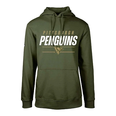 Youth Levelwear Pittsburgh Penguins Podium Fleece Pullover Hoodie