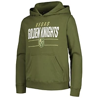 Youth Levelwear Vegas Golden Knights Podium Fleece Pullover Hoodie