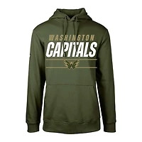 Youth Levelwear Washington Capitals Podium Fleece Pullover Hoodie