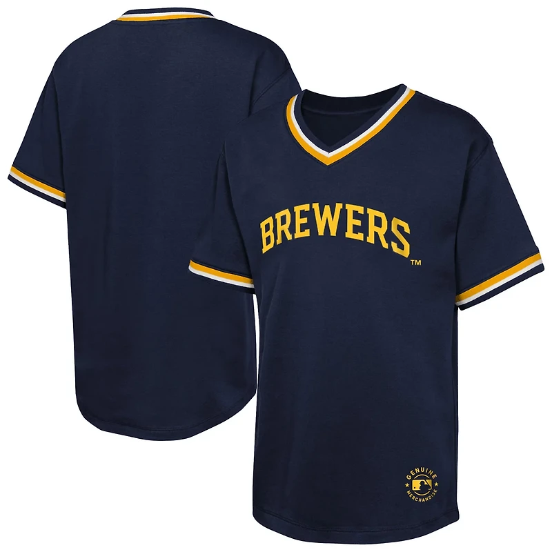 Youth Milwaukee Brewers Relief Pitcher V-Neck T-Shirt