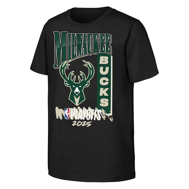 Youth Milwaukee Bucks 2025 NBA Playoffs Hype T-Shirt