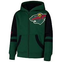 Youth Minnesota Wild Face Off Full-Zip Hoodie