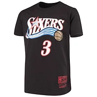 Youth Mitchell  Ness Allen Iverson Philadelphia 76ers Hardwood Classics Name Number T-Shirt
