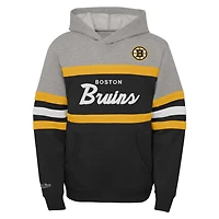 Youth Mitchell  Ness Boston Bruins Head Coach Pullover Hoodie