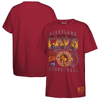 Youth Mitchell  Ness Cleveland Cavaliers 2025 NBA Playoffs Retro Monumental T-Shirt