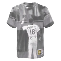 Youth Mitchell  Ness Darryl Strawberry New York Mets Sublimated Player T-Shirt