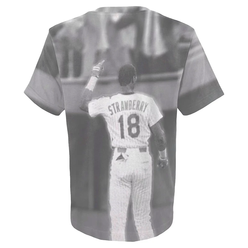 Youth Mitchell  Ness Darryl Strawberry New York Mets Sublimated Player T-Shirt