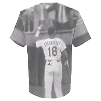 Youth Mitchell  Ness Darryl Strawberry New York Mets Sublimated Player T-Shirt
