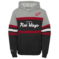 Youth Mitchell  Ness Detroit Wings Head Coach Pullover Hoodie