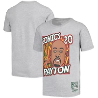Youth Mitchell  Ness Gary Payton Seattle SuperSonics Hardwood Classics King of the Court Player T-Shirt