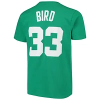Youth Mitchell  Ness Larry Bird Kelly Boston Celtics Hardwood Classics Name Number T-Shirt