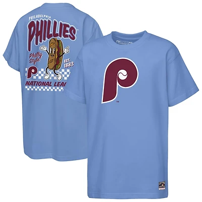 Youth Mitchell  Ness Light Philadelphia Phillies Cooperstown Concession T-Shirt