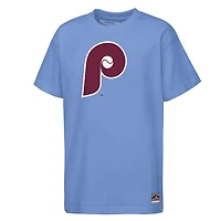 Youth Mitchell  Ness Light Philadelphia Phillies Cooperstown Concession T-Shirt