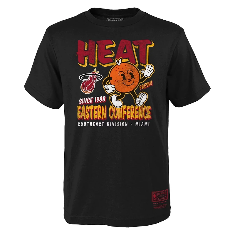 Youth Mitchell  Ness Miami Heat Concession Food Character T-Shirt