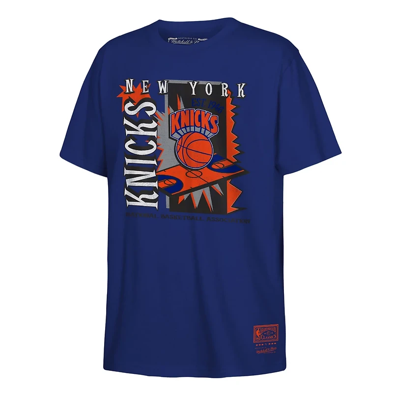 Youth Mitchell  Ness New York Knicks Retro '90s Poster T-Shirt