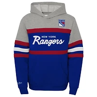 Youth Mitchell  Ness New York Rangers Head Coach Pullover Hoodie