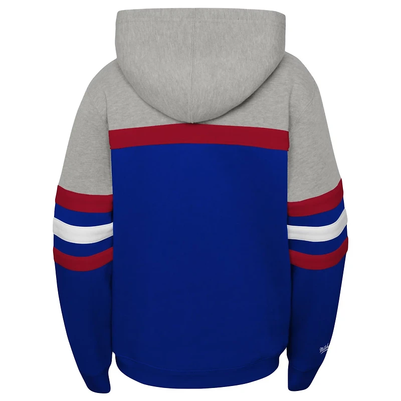 Youth Mitchell  Ness New York Rangers Head Coach Pullover Hoodie