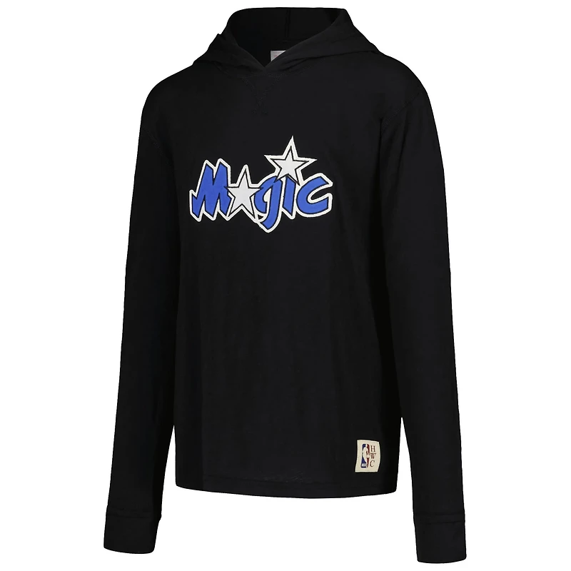 Youth Mitchell  Ness Orlando Magic Hardwood Classics Legendary Slub Lightweight Pullover Hoodie