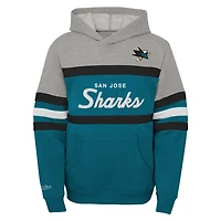 Youth Mitchell  Ness San Jose Sharks Head Coach Pullover Hoodie