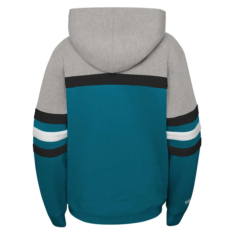 Youth Mitchell  Ness San Jose Sharks Head Coach Pullover Hoodie