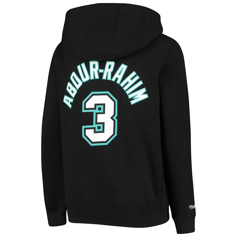 Youth Mitchell  Ness Shareef Abdur-Rahim Vancouver Grizzlies Hardwood Classics Name Number Pullover Hoodie