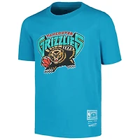 Youth Mitchell  Ness Vancouver Grizzlies Hardwood Classics Retro Logo T-Shirt