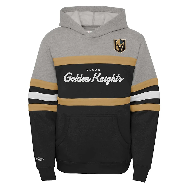 Youth Mitchell  Ness Vegas Golden Knights Head Coach Pullover Hoodie