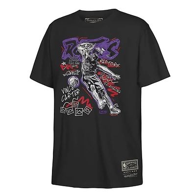 Youth Mitchell Ness Vince Carter Toronto Raptors Chalked Up T-Shirt