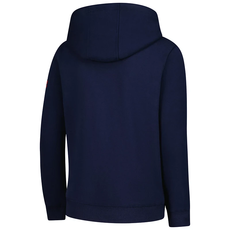 Youth Montreal Canadiens Authentic Pro Wordmark Fleece Pullover Hoodie