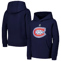 Youth Montreal Canadiens Primary Logo Pullover Hoodie
