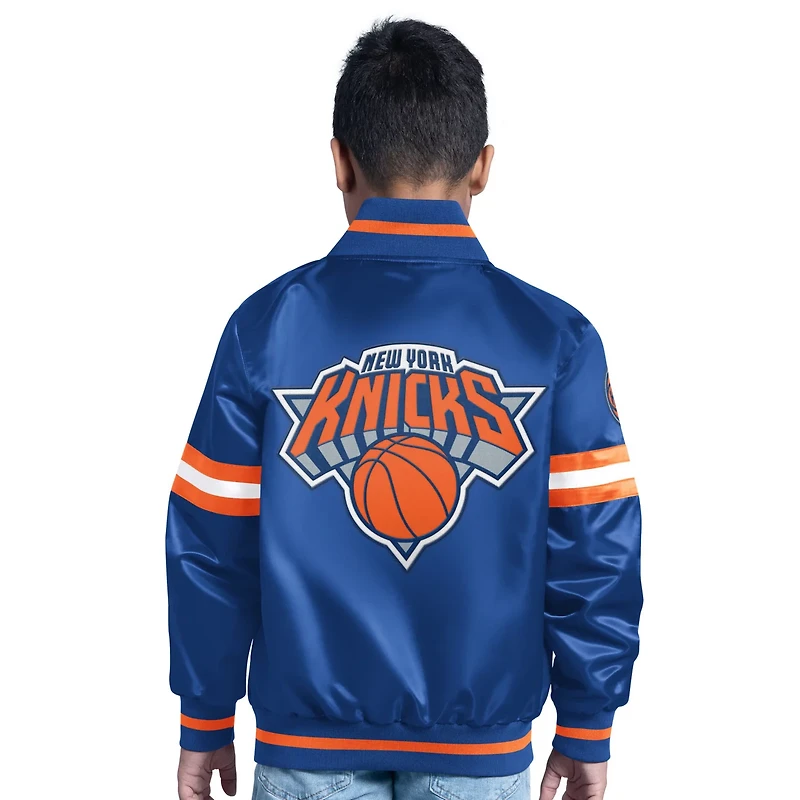 Youth New York Knicks Scrimmage Full-Snap Varsity Jacket