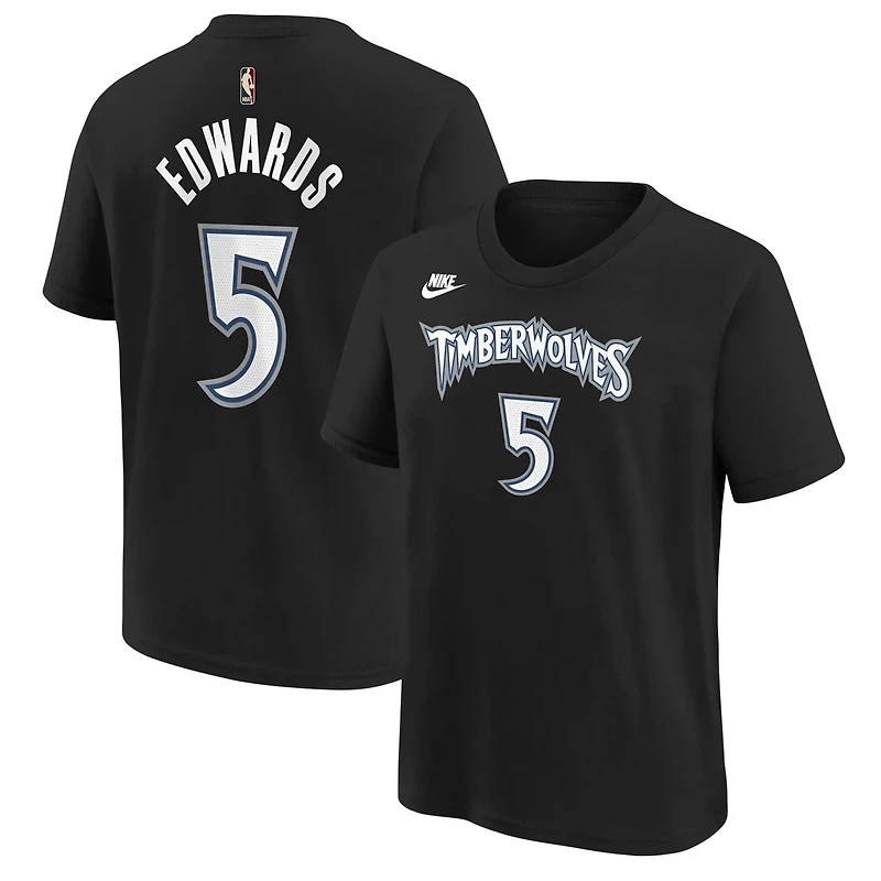 Youth Nike Anthony Edwards Minnesota Timberwolves Name Number T-Shirt - Classic Edition