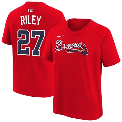 Youth Nike Austin Riley Atlanta Braves Name Number T-Shirt