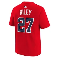 Youth Nike Austin Riley Atlanta Braves Name  Number T-Shirt