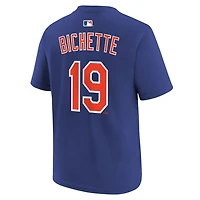 Youth Nike Bo Bichette New York Mets Name  Number T-Shirt